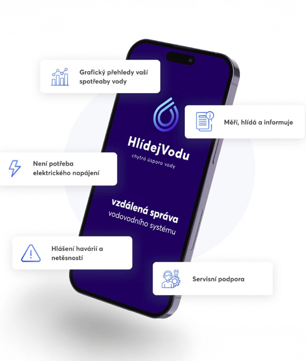 Aplikace HlídejVodu – vzdálená správa